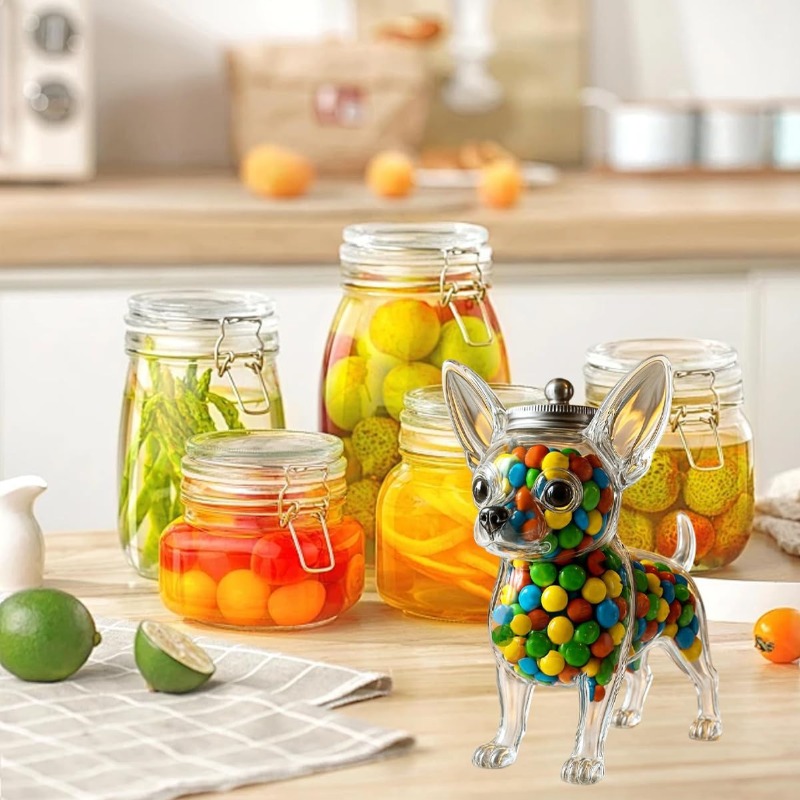 Food Lovers Snacks - Pote Hermético Transparente em Formato de