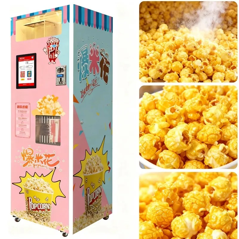Snacks Food In Us - Máquina de Pipoca Automática Inteligente de