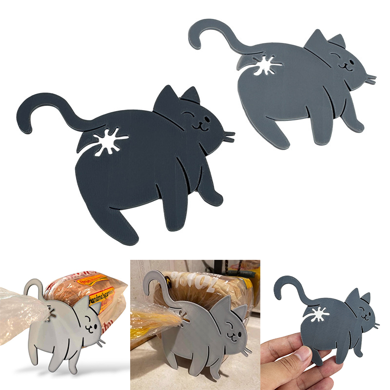 Food Lovers Snacks - 【B】2PCS Clipe 3D para Sacos de