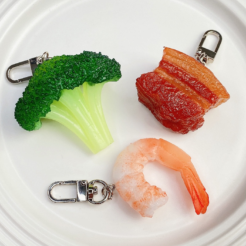 Food Zinc - Simulação comida chaveiro de porco brasado
