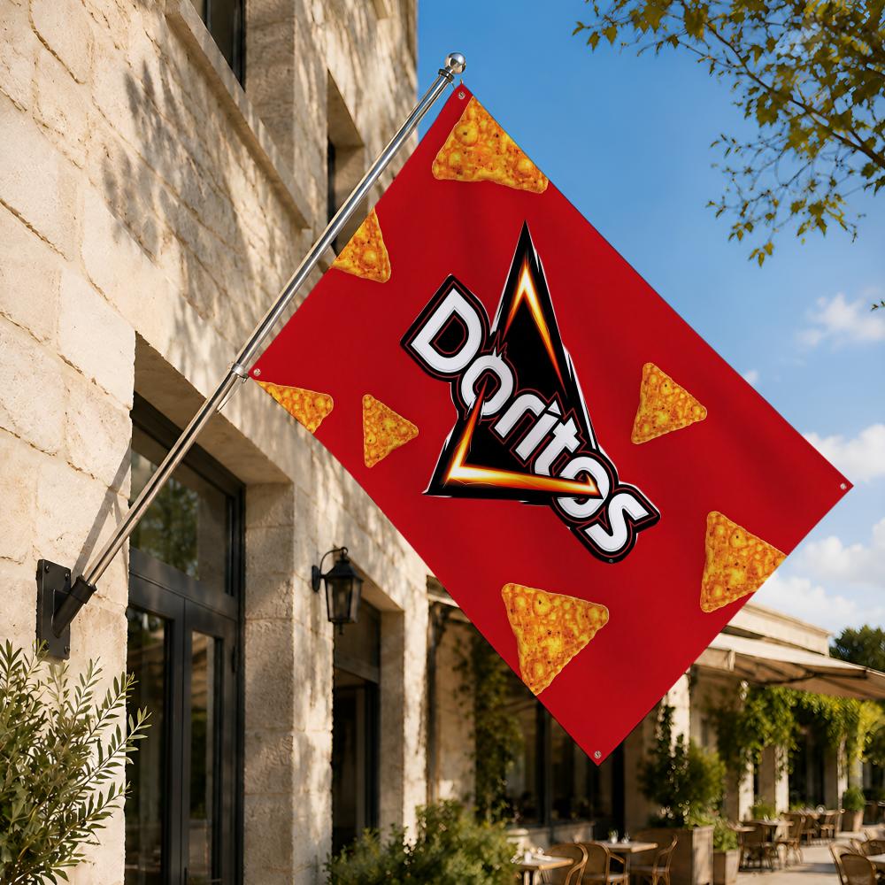 Barraca de Bandeiras Coloridas - Food Snacks Banner avaliação e preço