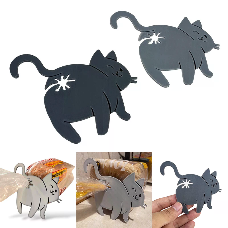 3d gato bunda pão saco clipe l - Food Lovers Snacks avaliação e preço