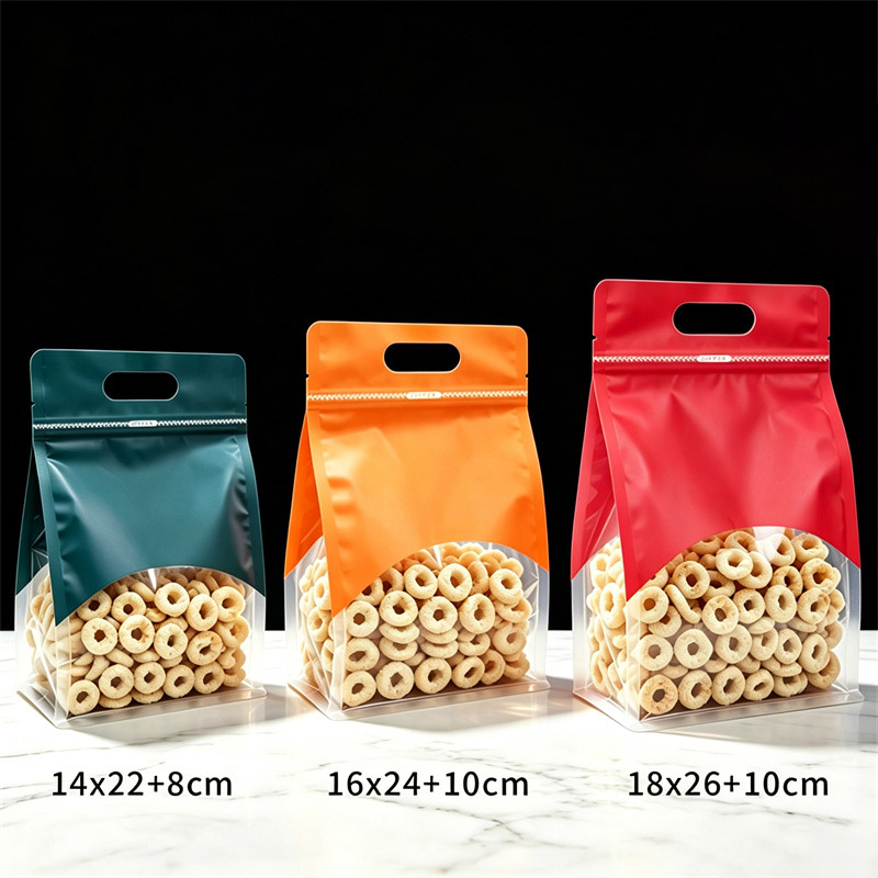 50 Sacos Transparentes Reutili - Food Snacks Logos avaliação e preço