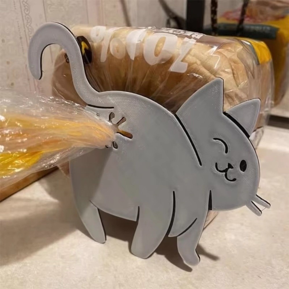 Clipe de Saco de Pão 3D Fofo c - Food Lovers Snacks avaliação e preço