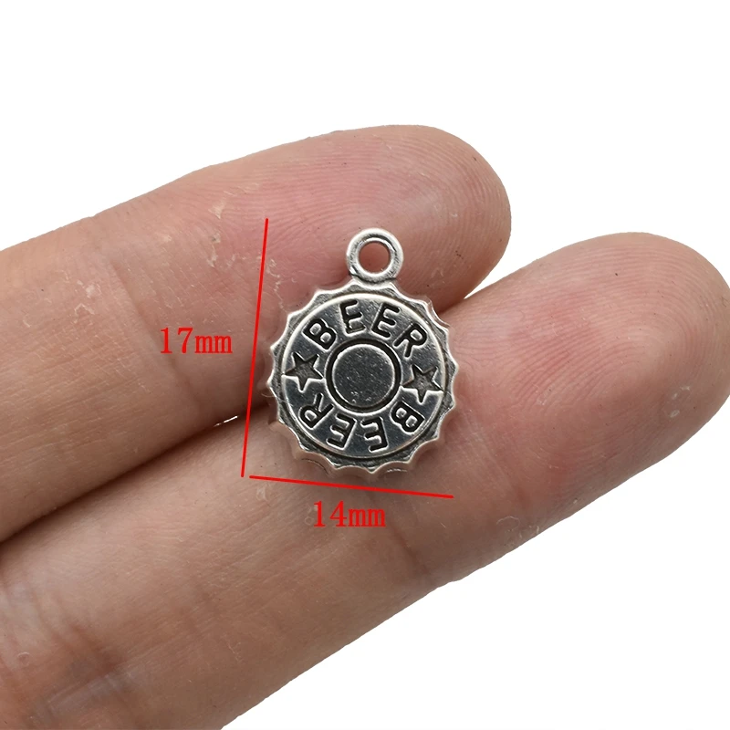 Antique Silver Plated Beer Cap - Food Zinc avaliação e preço