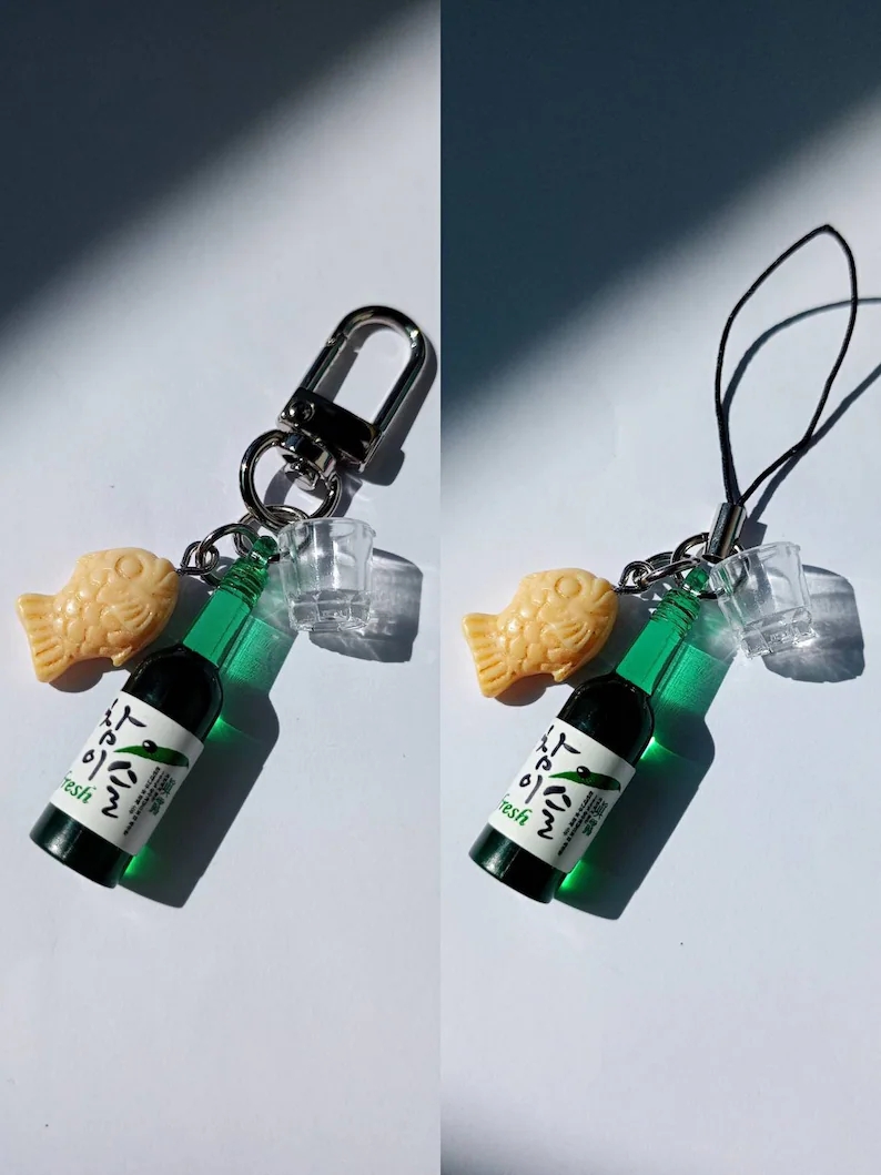 Chaveiro de comida de rua Soju - Food Zinc avaliação e preço