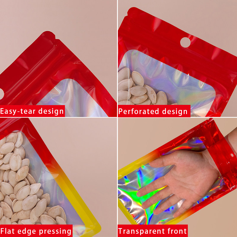 Saco holográfico colorido com  - Snacks Food In Us avaliação e preço