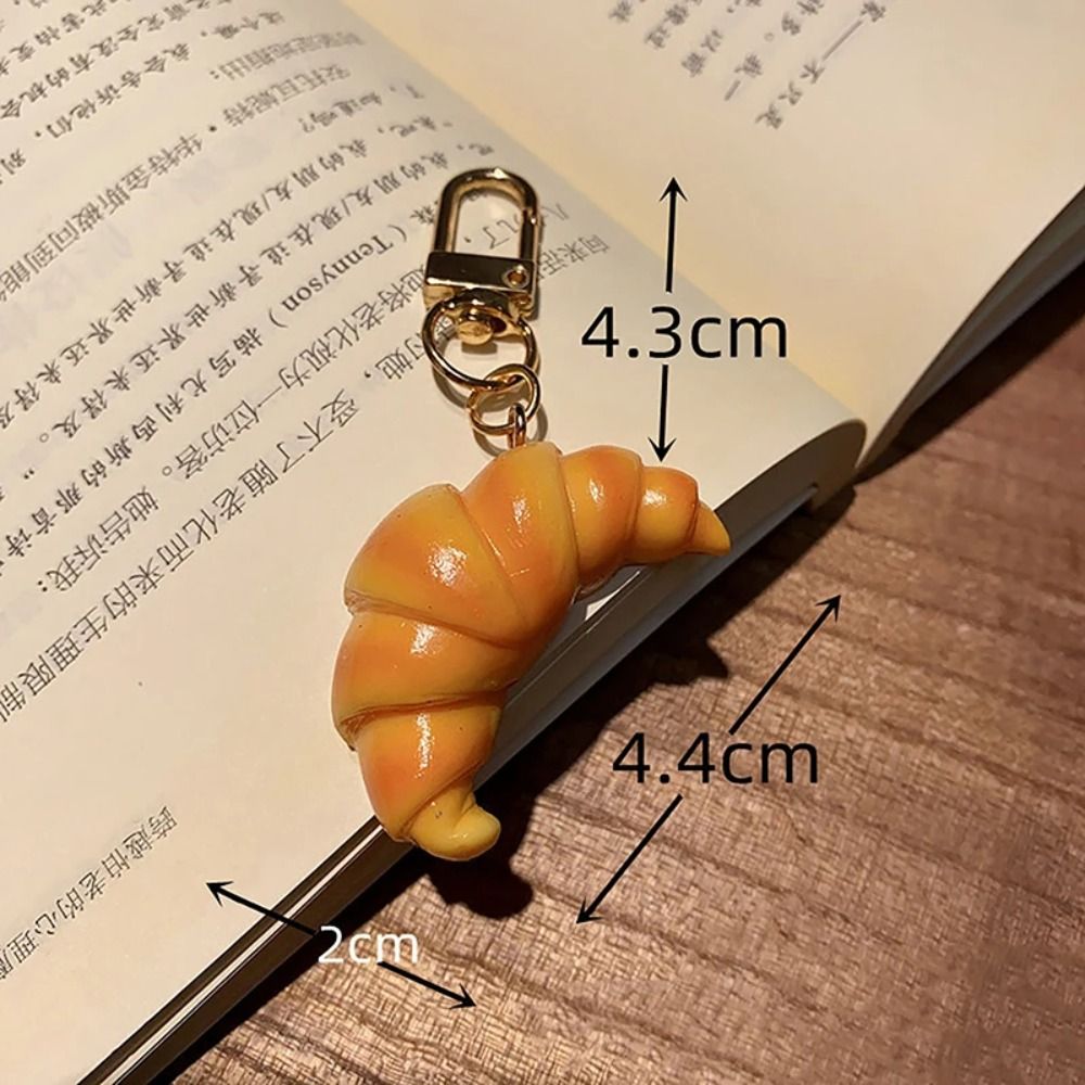 Engraçado croissant chaveiro c - Food Zinc avaliação e preço