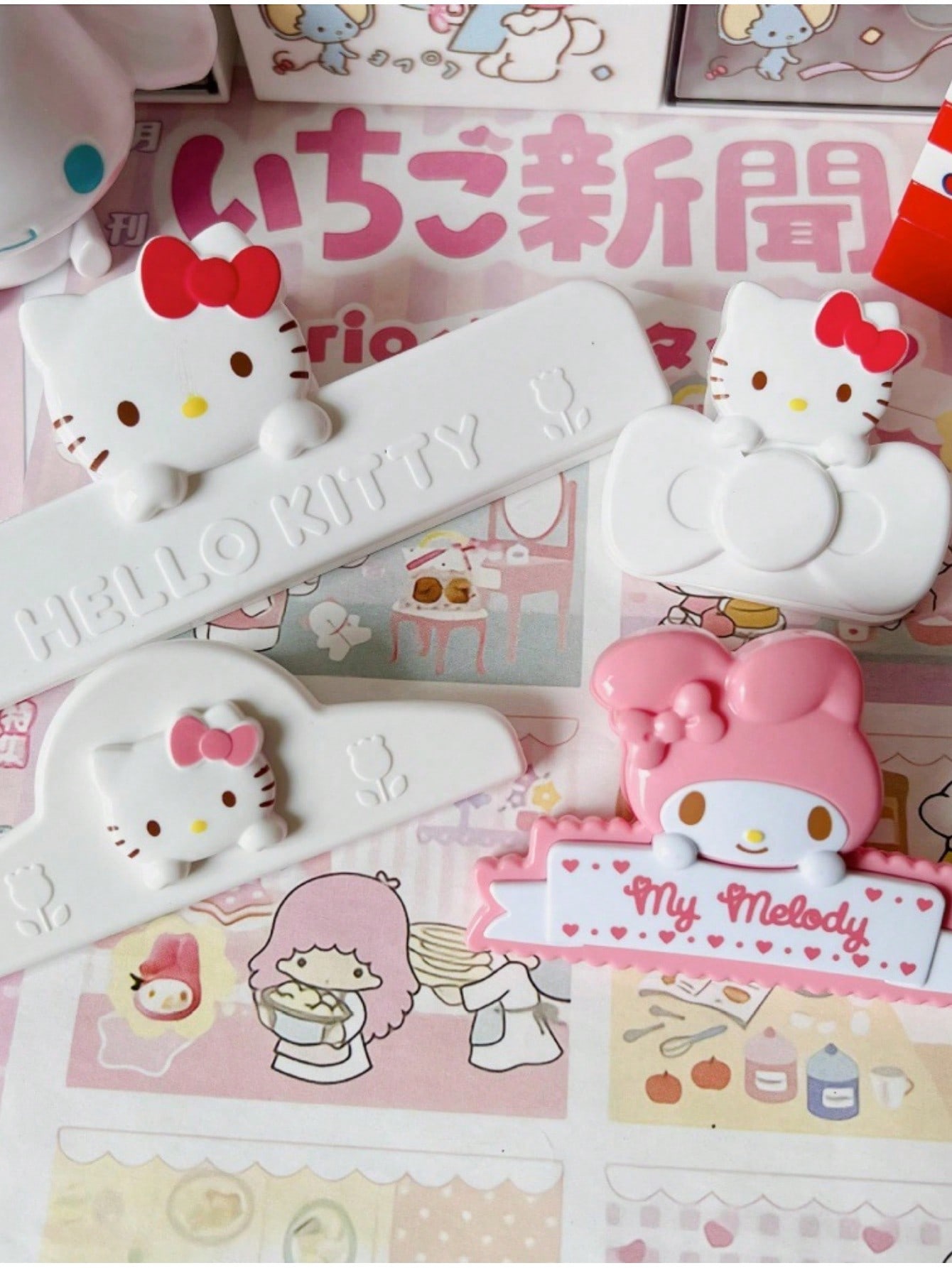 1/2 pçs/set hellokittys clipes - Food Snacks Items avaliação e preço