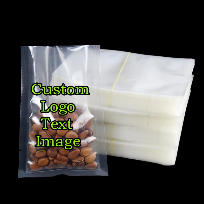100PCS Sacos Plásticos Transpa - Food Snacks Logos avaliação e preço