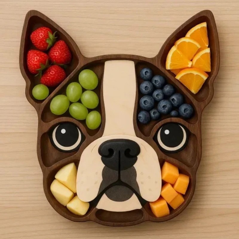 Bandeja de madeira para servir - Food Snacks Items avaliação e preço